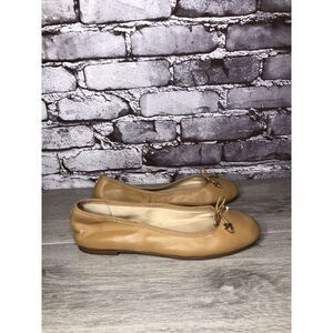 Sam Edelman NY Felicia Luxe Nude Leather Ballet Flats Women Sz 7.5M US/38EU